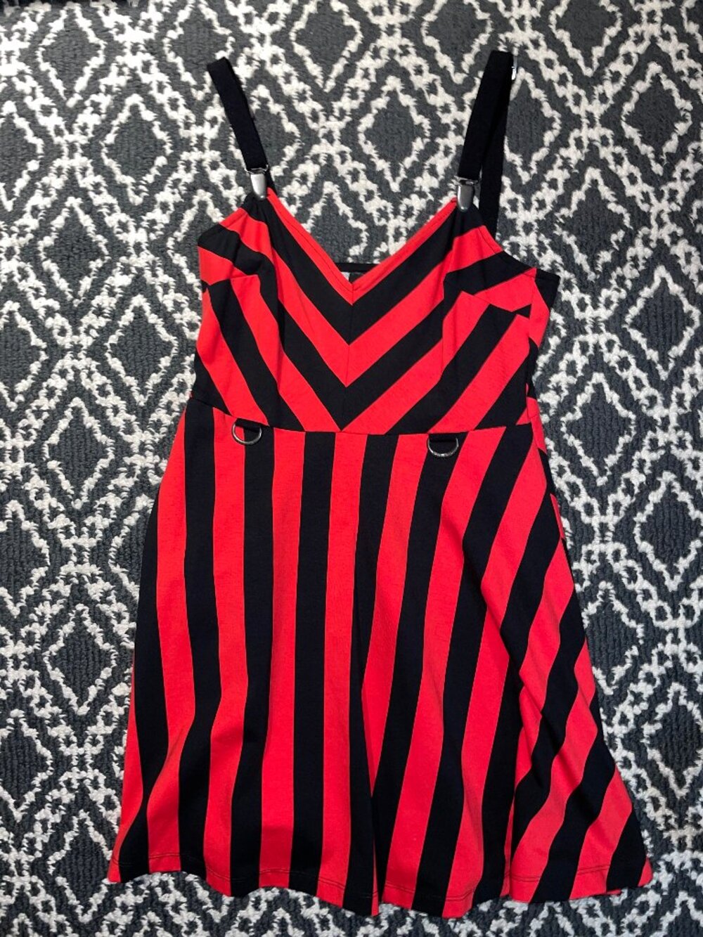 Killstar red striped dress (altered!) M